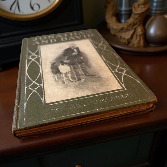 Antique Hardcover Book Jonathan And David By Elizabeth Stuart Phelps 1909  With - Picture 13 of 13